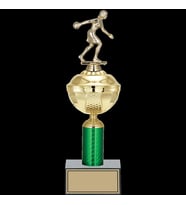 ODAK KUPA - Figürlü Kupalar - Bowling Kadın Figürlü Kupalar FG-049 C - 36 cm