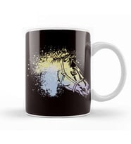 Horse Head Abstract Horses Riding Equestrian Sport Saddle Kupa Bardak Porselen