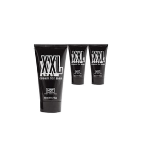 HotXXL Erkeğe Özel 3 Adet 50 ml Penisi Büyütme Geliştirme Kremi