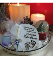 Söz-Nişan-Nikah-Kına-Bebek Hediyelik Beyaz Ahşap Magnet