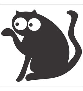 KEDİ FOLYO STİCKER 80cm Uzunluk (Karışık)