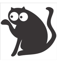 KEDİ FOLYO STİCKER 80cm Uzunluk (Karışık)