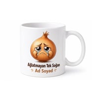 Soğan Temalı Komik Baskılı Kupa Bardak Hediye Esprili Porselen Mug