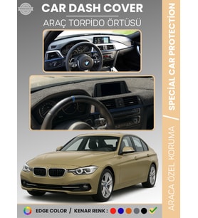 Bmw F30 (2013-2019) Torpido Örtüsü Ön Göğüs Koruma Torpido Koruma Araca Özel Kaymaz Kolay Montaj