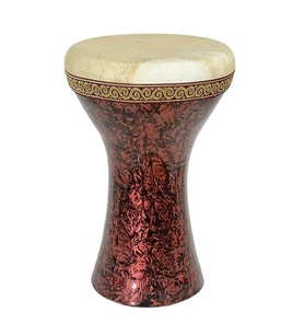 Profosyonel Toprak Darbuka Kırmızı Kırçınlı