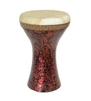 Profosyonel Toprak Darbuka Kırmızı Kırçınlı