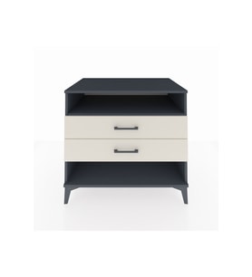 Kronos Şifonyer Tek Raflı 2 Çekmeceli 88x59x80 Antrasit-Aytaşı