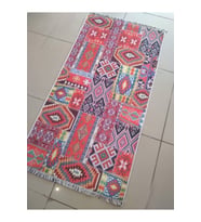 EVALİFE 8147 MULTİ PATCHWOK INCE MAKİNEDE YIKANABİLİR HALI 80X150 CM