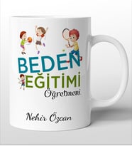 Beden Eğitimi Öğretmenlerine Özel Kişiselleştirilebilir Kupa Bardak. 3