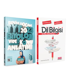 Benim Hocam 2023 TYT Biyoloji Konu ve AKM Kitap Dil Bilgisi Soru Bankası Seti 2 Kitap