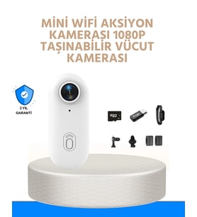 Suya ve Darbeye Dayanıklı Kompakt Spor Kamera 1080P