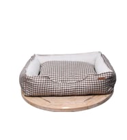 Chester Elite (L) Yıkanabilir Yatak 75*65*18cm Kahve-Beyaz (Kahverengi)