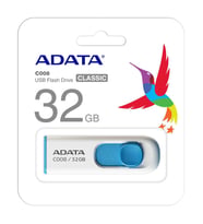 Adata C008-32GB 32GB USB2.0 Classic (White + Blue) Flash Bellek
