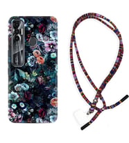 Tecno Spark 6 6 Go 8C 8 Pro 7 7 Pro Kılıf Boyun Asklı Rasta Silikon Great Flowers 1304