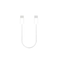 60W Type-C Şarj Kablosu Kısa USB-C to USB-C Data ve Hızlı Şarj Kablosu (Beyaz)