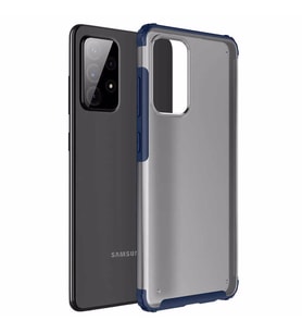 Microsonic Samsung Galaxy A52 Kılıf Frosted Frame Lacivert