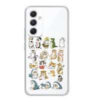 Samsung Galaxy S23 FE Uyumlu Kediler Tasarımlı Şeffaf Telefon Kılıfı