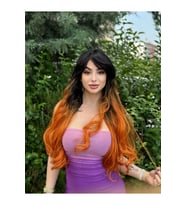 PerukAvm Luxury SiyahBakır Perçemli Vip Model
