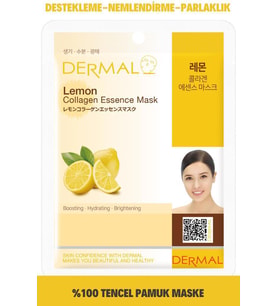 Dermal Aydınlatıcı, Destekleyici ve Nemlendirici Limon Özlü Kollajen Maske 23 gr
