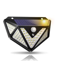 UpWay 166 LED 3 Mode PIR Hareket Sensörlü 5 Taraflı Işık Solar Lamba 