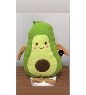 Sevimli Avokado Meyve Peluş Oyuncak 40 Cm Hediyelik Uyku Arkadaşı (Çok Renkli)