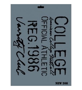 Rich New Seri N-208 Stencil 35x25 cm
