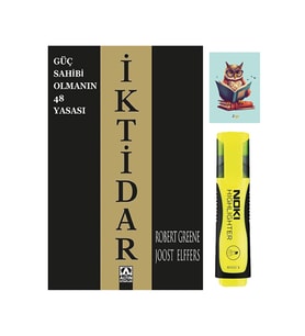 İktidar - Robert Greene - Altın Kitaplar - 9789752100831 - Sarı Fosforlu Kalem - Not Defterli Seti