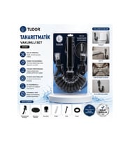 Siyah Taharatmatik Seti Taharatmetik El Duşu- Hortum - Mafsal Vakumlu Set