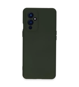 One Plus 9 Kılıf Nano İçi Kadife Silikon - Koyu Yeşil