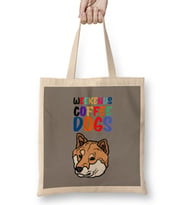 Funny Dog Lover Gift For Women Men Bez Çanta Uzun Saplı