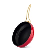 Lines Altın Metal kulp Güveç Tava Kırmızı - 26 Cm