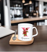 Kişiye Özel Espresso Fincan - Ahşap Altlıklı