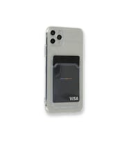 iPhone 11 Pro Max Kılıf Kart Bölmeli Şeffaf Silikon Kartlıklı