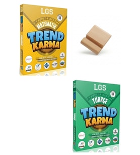 Trend Karma LGS 8. Sınıf Matematik ve Türkçe 7 Yayın 14 Deneme + Telefon Standı