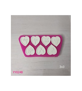 YY0248 Kalp İçinde Modeller Silikon Kalıp