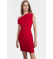 Yazlık Mini Elbise Bodycon Kalıp Tek Kol Dokuma Kumaş Seçkin Malzeme Şık Görünüm
