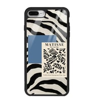 iPhone 7 Plus Uyumlu Zebra Matısse Tasarımlı Glossy Telefon Kılıfı