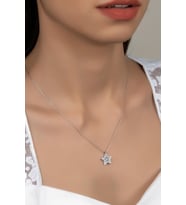 Union Zirconia Kadın Star Gümüş Kolye