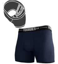 Yohannes Club, Erkek Özel Bölmeli Pamuklu Boxer, Renk Seçenekli, Tekli Paket (Lacivert)