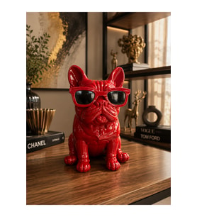 25cm Bulldog Köpek Biblo Obje