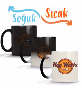 Harry Potter Hogwarts Cafe Sihirli Kupa Bardak Porselen