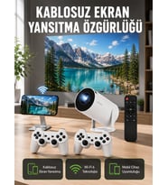 Taşınabilir Çok Fonksiyonlu Projeksiyon – Oyun, Sunum, Netflix ve Eğitim İçin Yeni Nesil