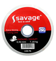 Hayalet Olta Misinası - 100 MT- Savage - 0,22 mm - Sazan, Yayın,Turna, Alabalık