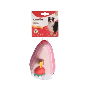 Camon Polyester Pasta Dilimi Şeklinde Gıcırtılı Eğlenceli Köpek Oyuncağı 25 cm