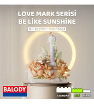 Balody Be Like Sunshine – Love Mark Serisi Yapı Bloğu Seti 1036 Parça (Krem)