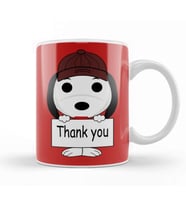 Thank You Snoopy Kupa Bardak Porselen