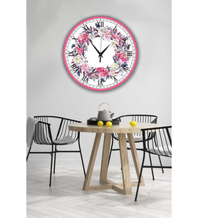 Bilge Retro Tasarımlı Duvar Saati 35 X 35 Cm