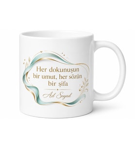 Onkoloğa Umut Ve Şifa Dağıtan Kanser Savaşçısı İrade Destekçisi Çay Kupası Hediye