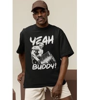 Tasarım Yeah Buddy Ronnie Coleman Fitness Bodybuilding Sporcu Baskılı Unisex Oversize Tişört