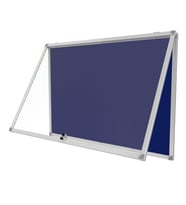 Kilitli Cam İlan Panosu 100x140cm Kumaş